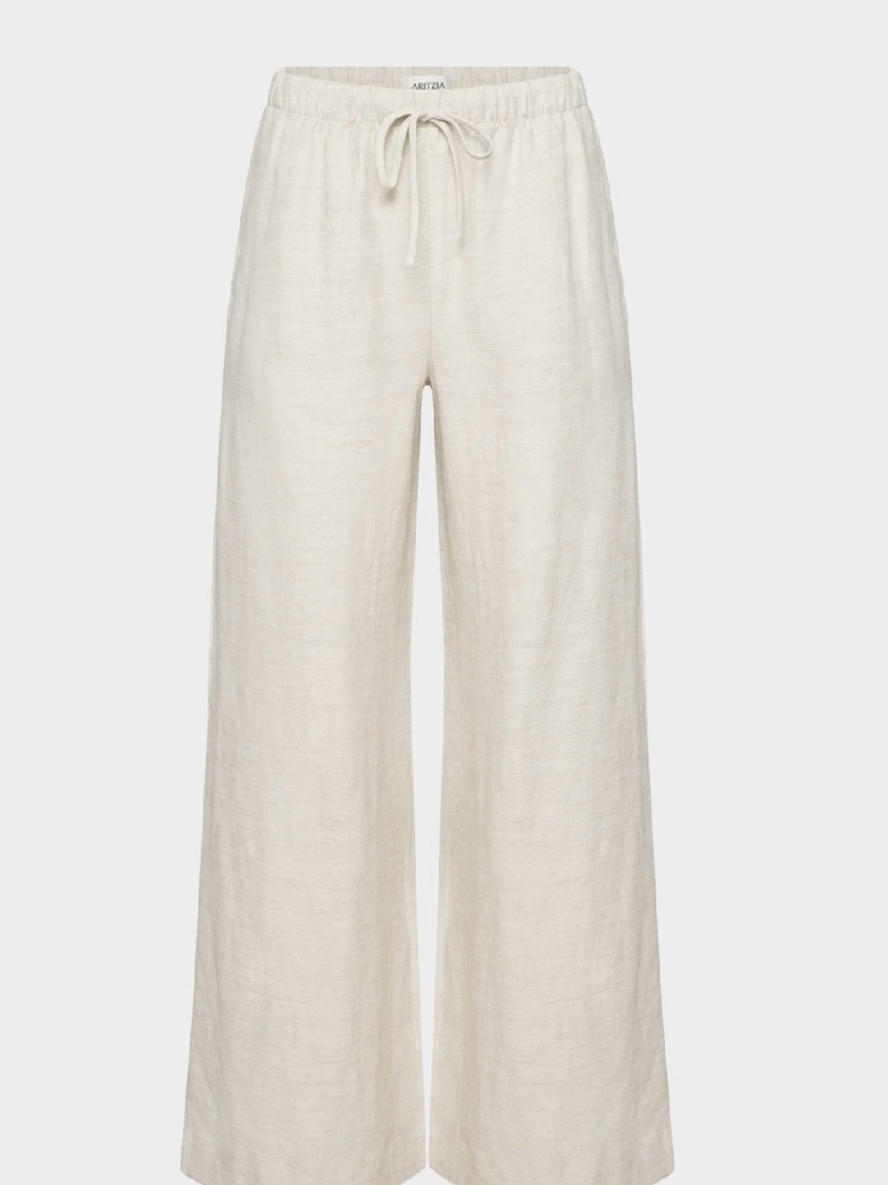 Aritzia Linen-Blend Wide Leg Drawstring Pants - Undyed Ecru